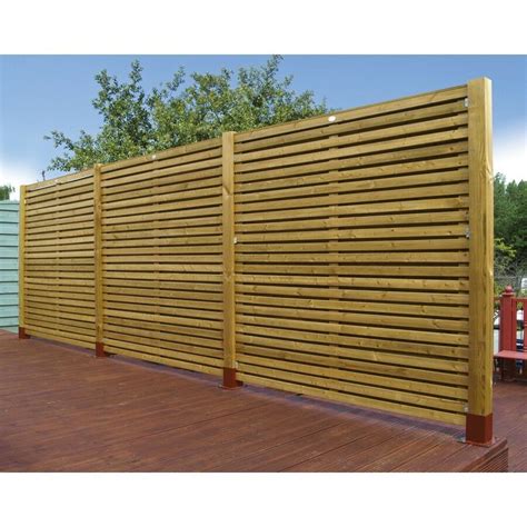 Special fence orders and custom orders accepted. GARDEN FENCING Wooden Contemporary 6ft Fence Panel 1.8m ...