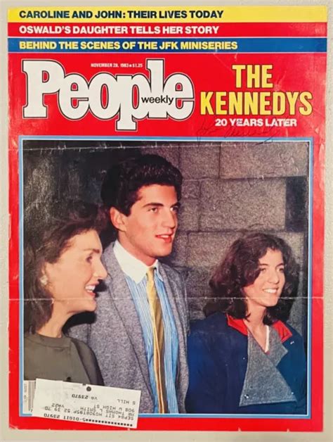John F Kennedy Jr And Caroline Kennedy Signed Autographed Magazine Cover