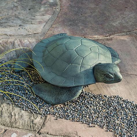 Metal Sea Turtle Outdoor Sculpture Gumps