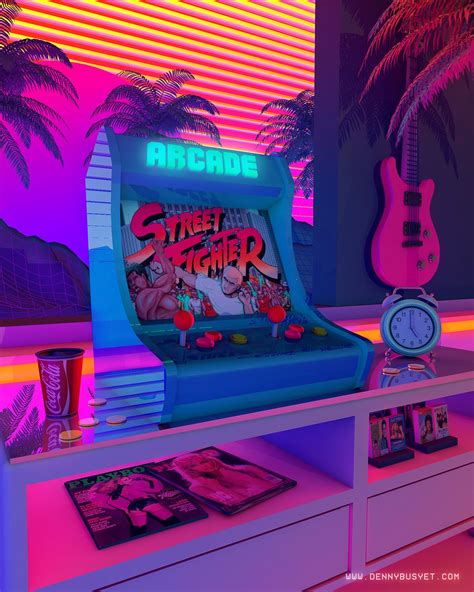 Arcade Dreams By Denny Busyet Vaporwave Wallpaper