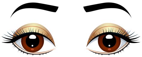Brown Eyes With Eyebrows Png Clip Art Clip Art Eyes Clipart Cartoon