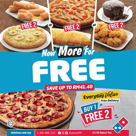 Complete your meal with side dishes from download the app & snag extra discounts | pop meals (previously dahmakan) code. Dominos Pizza Everyday Value Buy 1 Free 2 deal