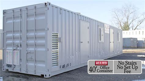 Allied Trailers 40 Foot Office Container Youtube