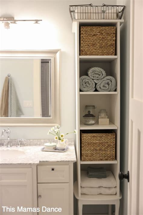 Tall White Cottage Cabinet Diy Bathroom Storage Solutions Diy