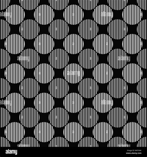 Seamless Geometrical Circle Pattern Design Background Colored Vector