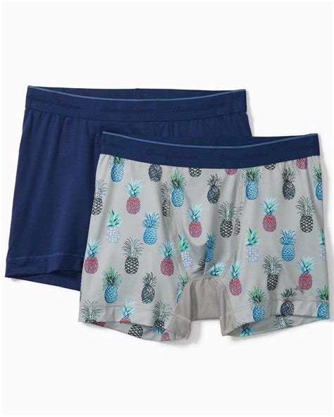 Tommy Bahama Synthetic Pineapple Boxer Briefs Pack In Blue For Men