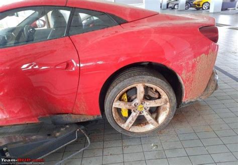 Ferrari Portofino Wrecked In Bangalore Save It Or Leave It Team Bhp