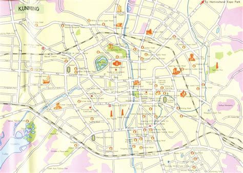 Kunming City Map Kunming China • Mappery