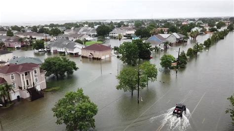 Drone Footage Shows Severe Flooding In Venetian Isles During Tropical