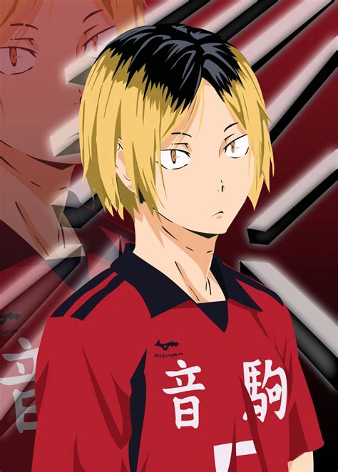 Kenma Haikyuu Vector Poster Picture Metal Print Paint By Inspire