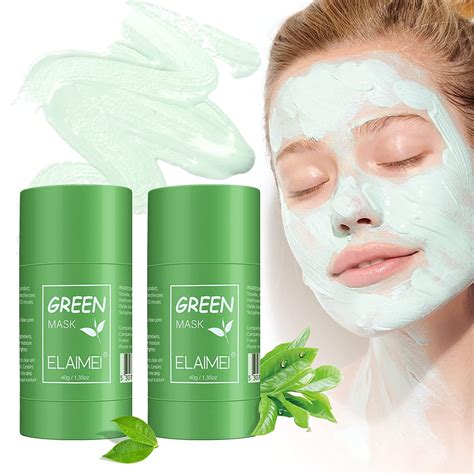 Buy Green Tea Mask Stick Pcs Deep Clean Pore Mask Green Tea Purifying Clay Stick Mask Purifying