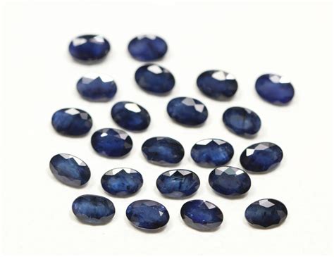 5 Pieces Lot Natural Sapphire Faceted Loose Gemstones 4x6mm Etsy