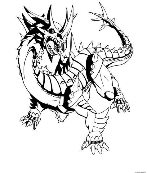 Coloriage Naga Dragon Bakugan JeColorie