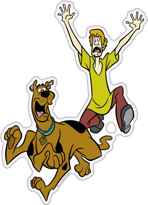Download Running Scooby Doo Shaggy Auto Decal Domed Character