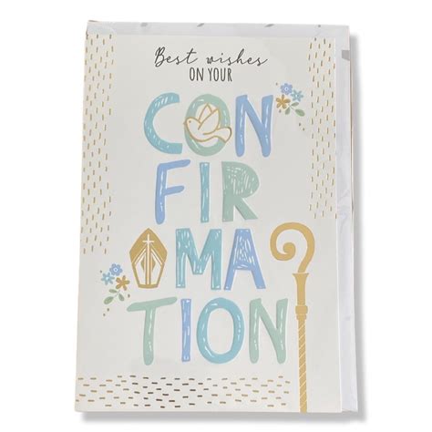 Best Wishes On Your Confirmation Boys Greeting Card By Ted
