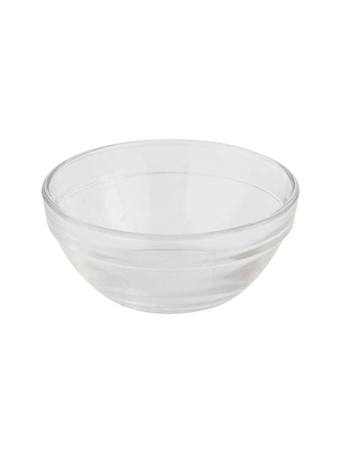 Uniglass Transparent Glass Bowl Stackable Glass Bowl Chutney Bowl