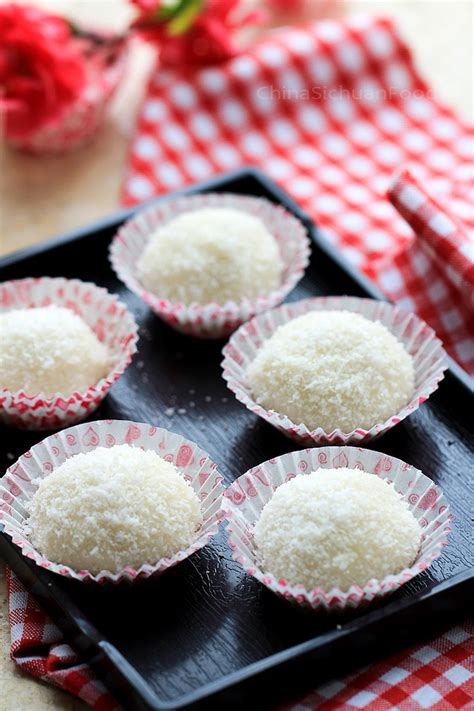 Sticky Rice Ballsnuomici China Sichuan Food