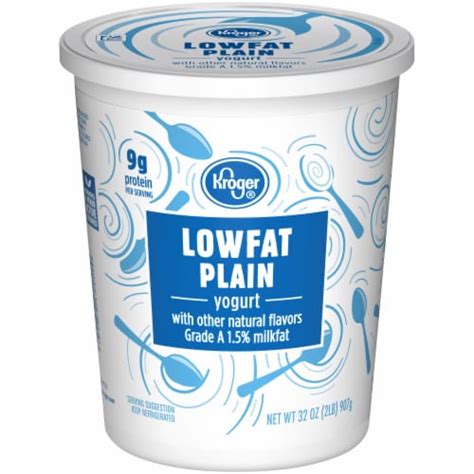 Kroger Kroger Plain Lowfat Yogurt Tub 32 Oz