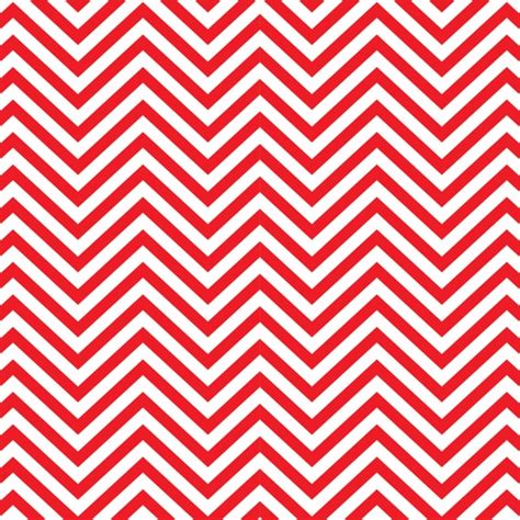 Red And White Chevron Patterned Vinyl Sheet Zig Zag Cutter