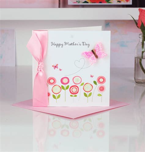 Personalised Pastel Butterfly Mothers Day Card By The Luxe Co