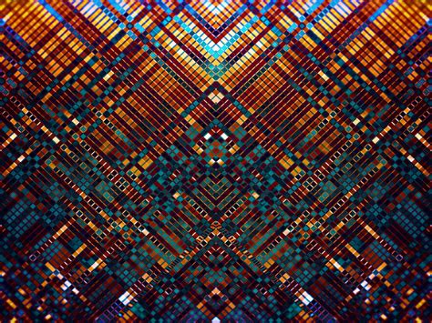 Wallpaper Mosaic Multicolored Pattern Abstraction Fractal Hd