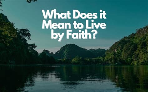 What Does It Mean To Live By Faith Pray For Sicily The Hamiltons