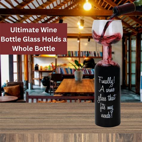 Big Wine Bottle Glass Holds A Whole Bottle Wine Decor Etsy
