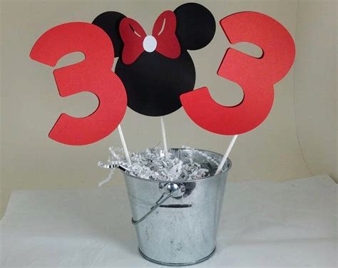 In this video game episode there's a party at minnie mouse's house. Minnie Mouse Centerpiece Initial Centerpiece Minnie Mouse ...