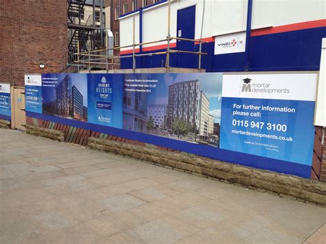 Hoarding Graphics Can Be An Eye Catching Addition To A Building Site