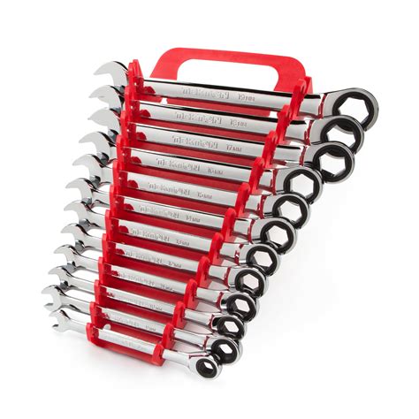 Tekton Ratcheting Combination Wrench Set 12 Piece 8 19 Mm Keeper