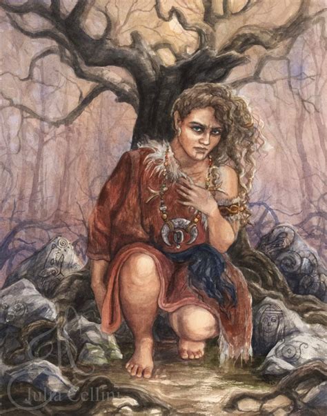 angrboða art norse paganism mythology angrboda watercolor etsy