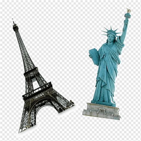 Patung Liberty Tower Eiffel Patung Liberty Terkenal Monumen Menara