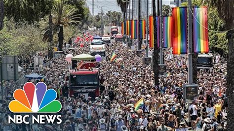 Huge Crowds Celebrate LGBTQ Culture At Pride In Tel Aviv YouTube