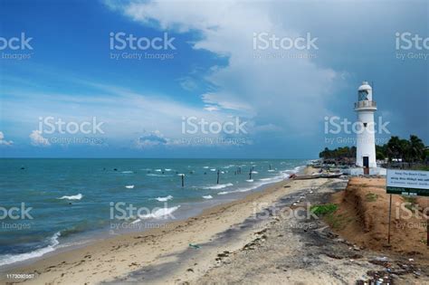 Isolated Light House In Mannar Sri Lanka Stock Photo Download Image