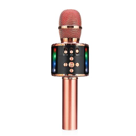 Karaoke Microphone With Wireless Bluetooth Speaker Recorder Portable F