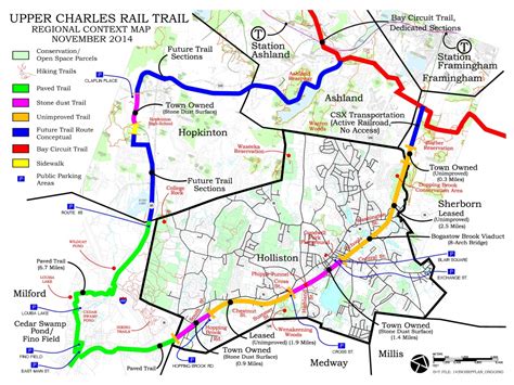 Massachusetts Rail Trail Map