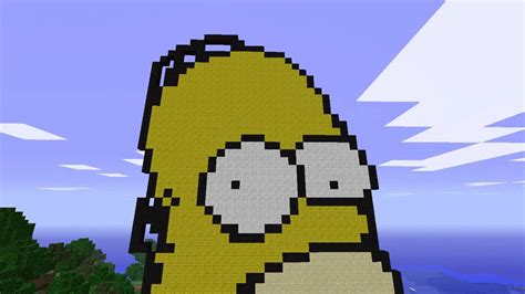 Homero Simpsom Minecraft Pixel Art Pixel Art Graph Paper Drawings Kulturaupice