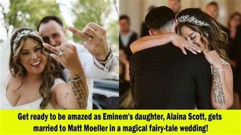 Eminem S Babe Alaina Scott Ties The Knot With Matt Moeller In A Fairy Tale Wedding