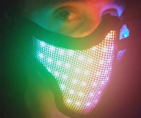 R4ve Rave Led Mask Led Mask Led Face Mask Rave Mask