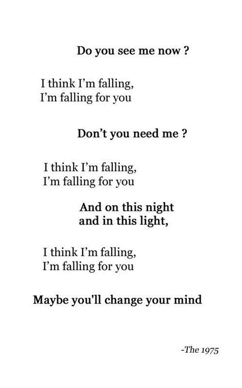 I Think Im Falling Im Falling For You The 1975 Fallingforyou