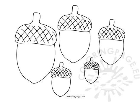 You can use our amazing online tool to color and edit the following acorn coloring pages. Printable Acorn template different sizes - Coloring Page