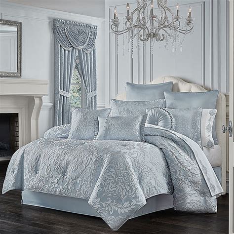 Queen Street Madeline 4 Pc Damask And Scroll Heavyweight Comforter Set