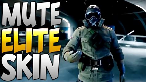 Rainbow Six Siege Mute Elite Skin Operation White Noise Youtube