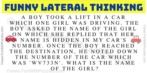 Lateral Thinking Puzzles For Kids
