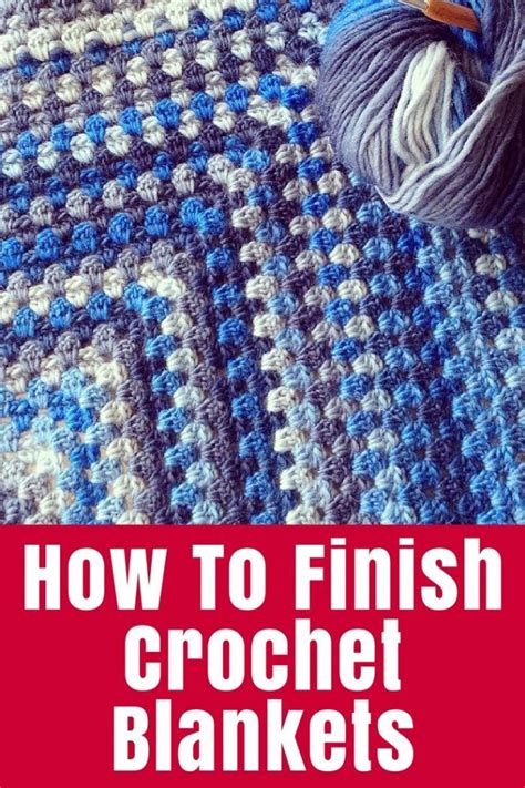 * 1 dc, 4 ch, 1 tr in the. How to Finish Crochet Blankets | Crochet edging patterns ...