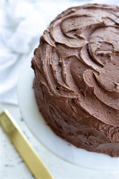 The Best Yellow Cake With Chocolate Frosting A Bountiful Kitchen