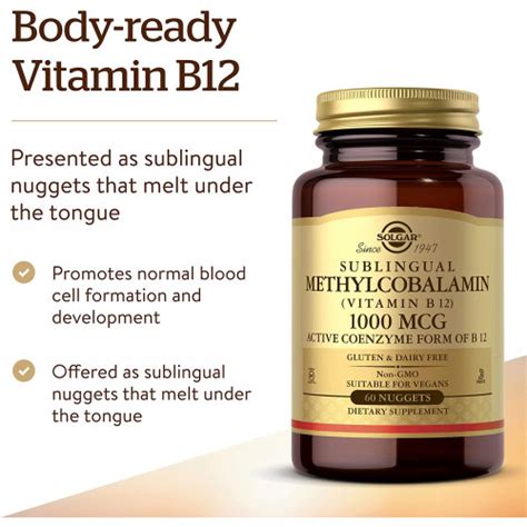 Methylcobalamin Vitamin B12 1000 Mcg