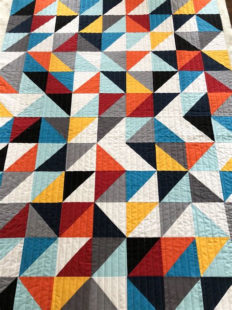 Quilting It Half Square Triangle Quilts Triangle Quilt Scrappy