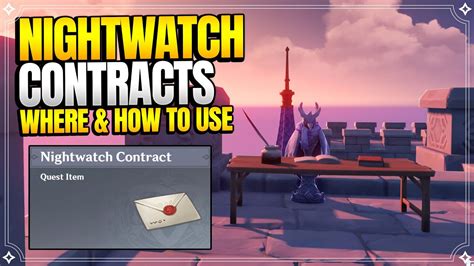 Nightwatch Contract Locations And How To Use World Quests And Puzzles