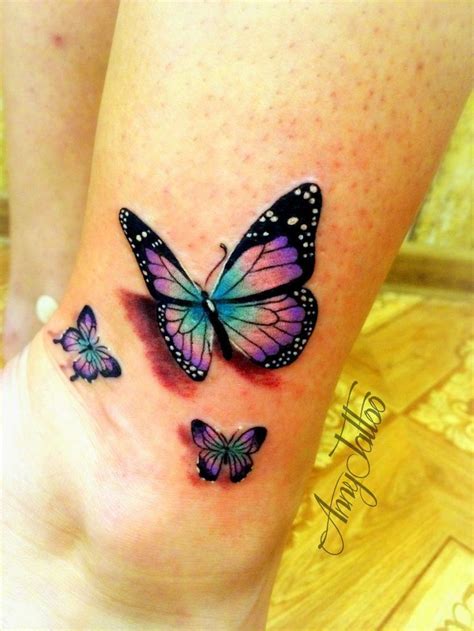 Butterfly Tattoo On Leg New School By Anna Osipova Check More At
